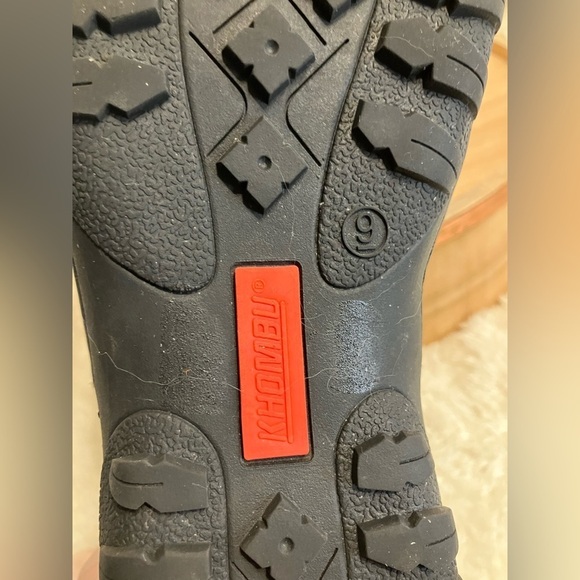 Khombu Lisa All Weather Snow Boots Brown Suede Ankle Booties Faux Fur Size 9 - Picture 6 of 9